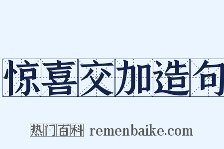 惊喜交加造句是什么意思的图片